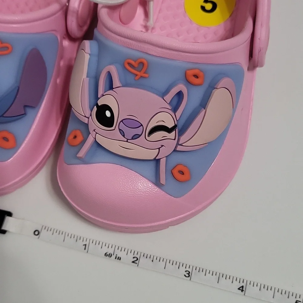Disney Kids Stitch and Angel Pink Clogs